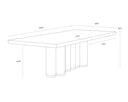 102" Dining Table Salix by Matho Sun, view 5