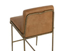 Tan Leather Counter Stool Lathan by Matho Sun, view 5