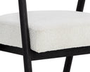 Black Copenhagen White Dining Armchair Sova by Matho Sun, view 5