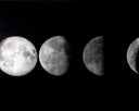 72" X 30" Charcoal Frame Nature Moon Phases by Matho Sun, view 4