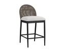 Black Louis Cream Counter Stool Calandri by Matho Sun