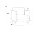 Shalimar Tobacco Leather Armchair Rogers by Matho Sun, view 8
