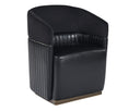 Abbington Black / Cantina Black Lounge Chair Genval Wheeled by Matho Sun
