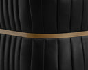 Vintage Black Night Leather Lounge Chair Tryor by Matho Sun, view 7