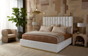 White Marble Matte White Table Lamp Kezna by Matho Sun, view 5