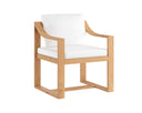 Stinson White Dining Armchair Tahiti by Matho Sun
