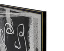 40" X 60" Black Floater Frame Figurative Face To Face (Set Of 2) by Matho Sun, view 2
