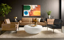 Ludlow Sesame Leather Sofa Camus by Matho Sun, view 8