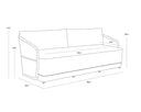 Warm Grey Gracebay Light Grey Sofa Allariz by Matho Sun, view 7