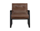 Missouri Mahogany Leather Lounge Chair Sterling by Matho Sun, view 2