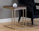 Gold Raw Umber Table Arden C-Shaped Side by Matho Sun, view 6