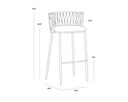 Belfast Koala Grey Barstool Sarai by Matho Sun, view 8