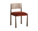 Dark Bronze Meg Rust / Terri Nutmeg Dining Chairs set of 2 Bayard by Matho Sun