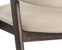 Smoke Acacia Bravo Cream Dining Armchair Milton by Matho Sun, view 7