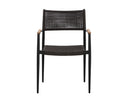 Black Dining Armchairs set of 2 Nava Stackable by Matho Sun, view 2