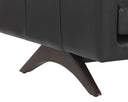 Cortina Black Leather Sofa Rogers by Matho Sun, view 7
