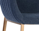Belfast Navy Dining Armchair Lucano by Matho Sun, view 5