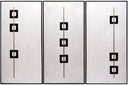 30" X 60" Black Floater Frame Geometric Boxed In (Set Of 3) by Matho Sun