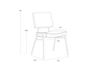 Gold Nightfall Black / Chacha Grey Dining Chair Brinley by Matho Sun, view 8