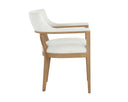 Natural Heather Ivory Tweed Dining Armchair Brylea by Matho Sun, view 6