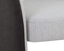 Mina Light Grey / Meg Ash Lounge Chair Rosalia by Matho Sun, view 6