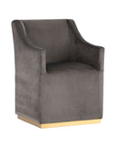 Piccolo Pebble Dining Armchair Zane Wheeled by Matho Sun