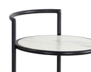 Black Marble Look End Table Parga by Matho Sun, view 5