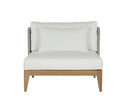 Natural Stinson White Chair Ibiza Armless by Matho Sun, view 2