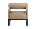 Dark Brown Sahara Sand Leather Lounge Chair Coburn by Matho Sun, view 2