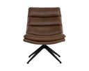 Missouri Mahogany Leather Lounge Chair Keller Swivel by Matho Sun, view 2