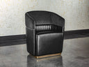 Abbington Black / Cantina Black Lounge Chair Genval Wheeled by Matho Sun, view 4