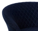 Quilted Abbington Navy Lounge Chair Carine Swivel by Matho Sun, view 7
