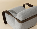 Dark Bronze Helios Check Black Lounge Chair Sonesta by Matho Sun, view 7