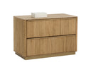 Large Rustic Oak Nightstand Kalla by Matho Sun