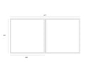 48" X 48" Wood Floater Frame Abstract Split Personality (Set Of 2) by Matho Sun, view 3