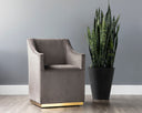 Piccolo Pebble Dining Armchair Zane Wheeled by Matho Sun, view 4