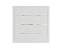 Square White 32" Bistro Table Merano by Matho Sun, view 3