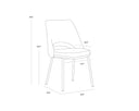 Bergen Taupe Dining Chairs set of 2 Radella by Matho Sun, view 8