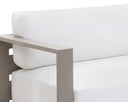 Greige Stinson White Sofa Tavira by Matho Sun, view 5