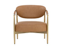 Milliken Cognac Lounge Chair Heloise by Matho Sun, view 2