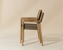 Natural Dining Armchairs set of 2 Kavala Stackable by Matho Sun, view 8