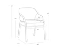 Cantina Black Dining Armchair Malachi by Matho Sun, view 6