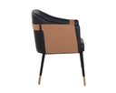 Napa Black / Napa Cognac Dining Armchair Carter by Matho Sun, view 3