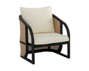 Charcoal Stinson Cream Lounge Chair Palermo by Matho Sun