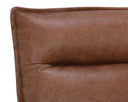Cognac Leather Chair Colson Swivel Armless by Matho Sun, view 6
