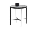 White Marble End Table Willem by Matho Sun