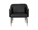 Napa Black / Napa Cognac Lounge Chair Carter by Matho Sun, view 2