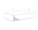 Rectangular Rustic Oak Coffee Table Kalla by Matho Sun, view 6