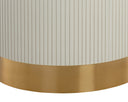 Round White Marble 54" Dining Table Paloma by Matho Sun, view 5