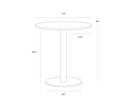 27.5" Bistro Table Suki by Matho Sun, view 6